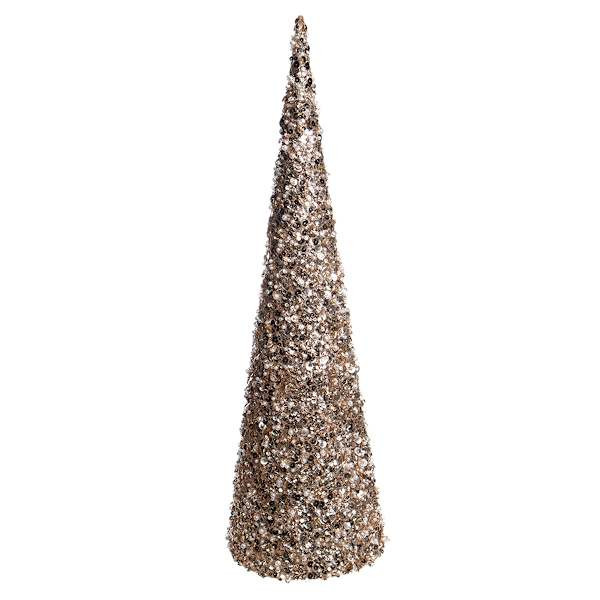 Champagne Glitter & Sequin Table Top Tree, 24" | At Home