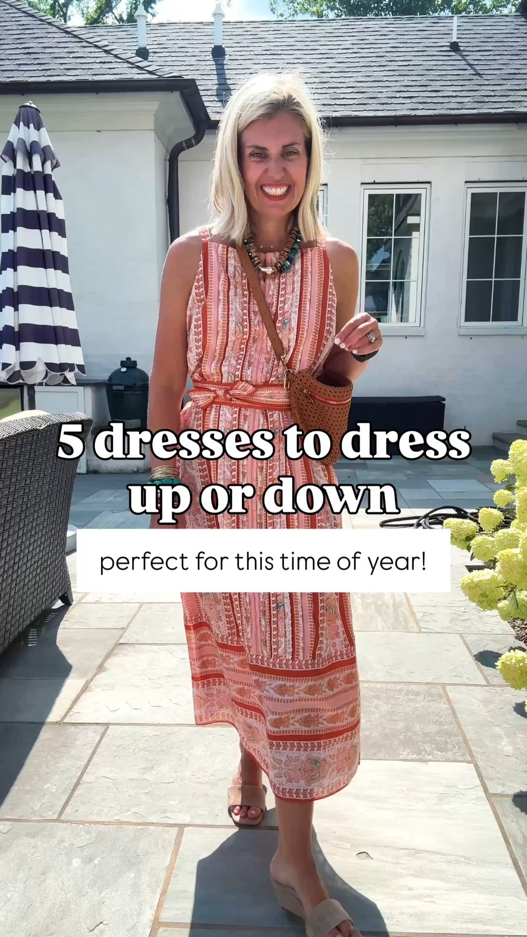 6 dresses that you can wear now and into the Fall. Dress them up or wear casually! 
Sizing: 
Blue Silk Maxi - xs
Orange Maxi - xs 
Boden - 2 
Blue Medallion dress - s (hurry it just got restocked)
Cleobella tie waist - s
Black Stripe Maxi - s (need xs)

Codes: 
Allie + Bess - Catherine20
Emily McCarthy - MIXANDMATCH10
Cleobella - CBMIX15

#LTKdayinmylife #LTKSaleAlert #LTKmomlife #LTKstorytime #LTKOver40 #LTKSeasonal