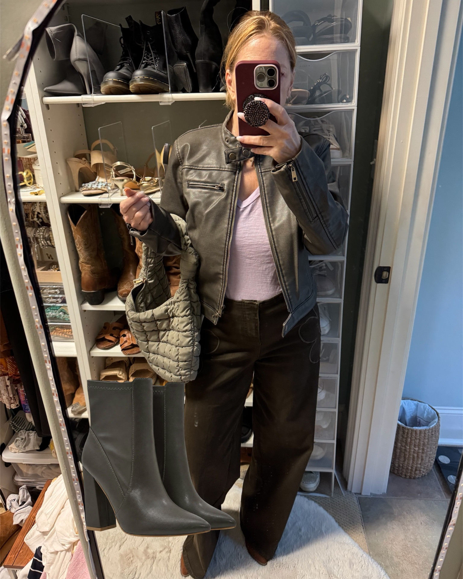 Loving the lavender accent color with this muted olive green jacket from Target. Would look beautiful with baby blue too.￼

#LTKgrwm #LTKSeasonal #LTKWorkwear