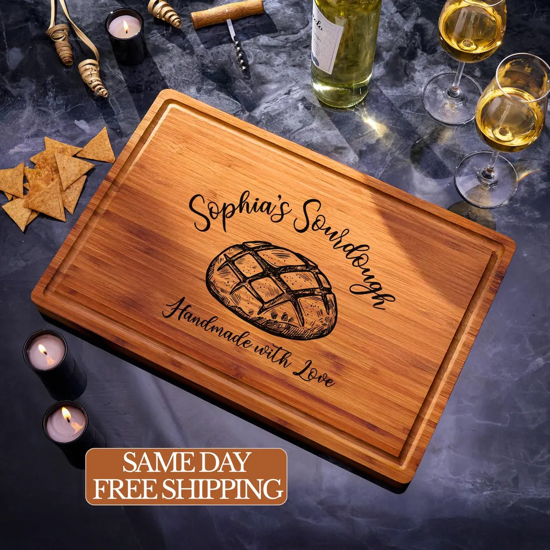 Sourdough Cutting Board Personalized, Baking Gift, Sourdough Gifts, Gift for Bakers, Sourdough Su... | Etsy (US)