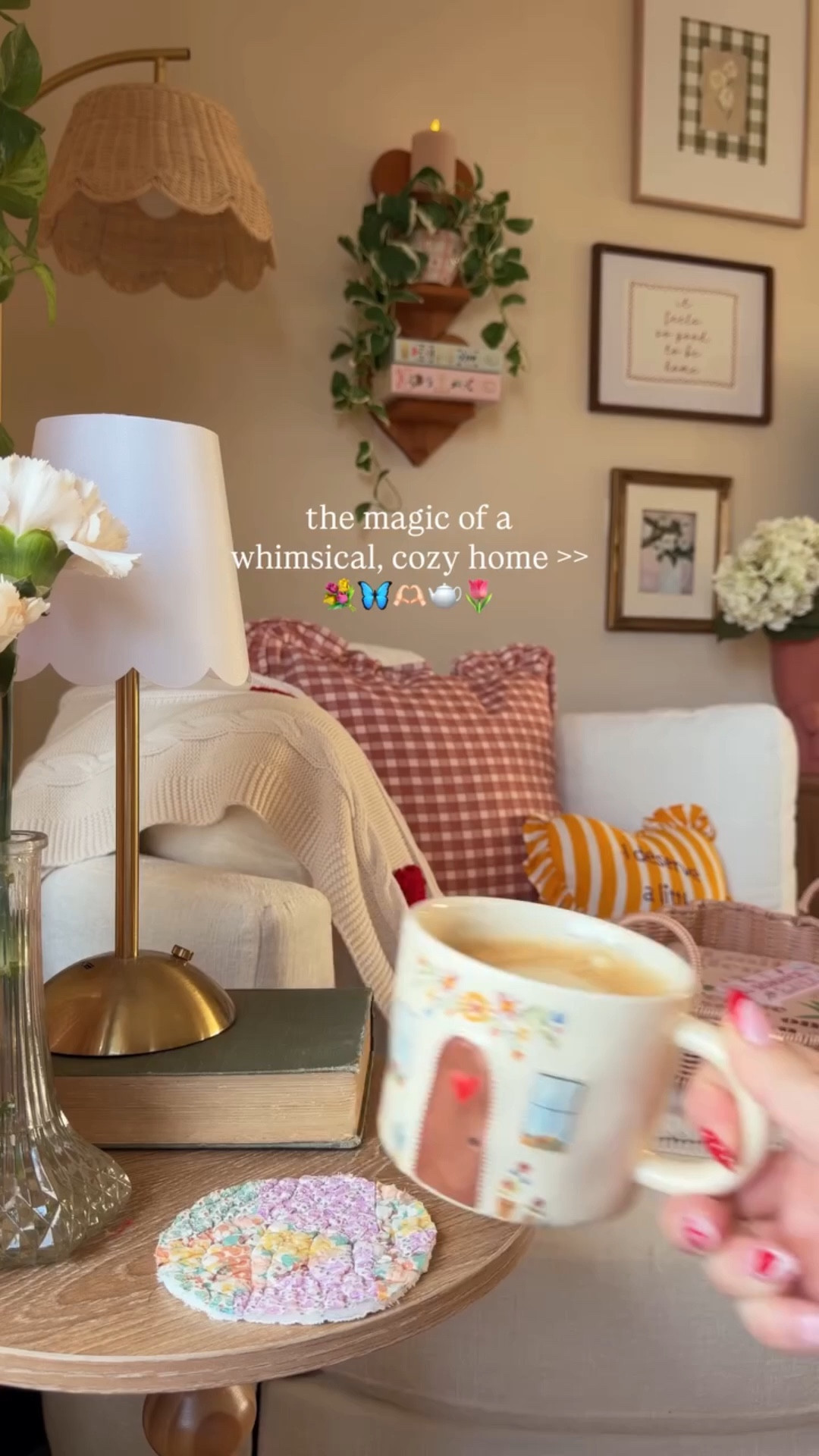🫶🏻🦋 cozy, small whimsical homes >> 

A reminder that no matter how big or small your space is, whether you rent or own, there are so many ways to make your space full of personality & whimsy 🌷🌼 this spring the goal for the house is Stars Hollow meets fairy garden vibes! 

#cottagecoreaesthetic #whimsicaldecor #cozyhomedecor #springdecor #springaesthetic spring home decor, spring flowers, spring vibes, cottagecore decor, cottagecore home, soft girl vibes, whimsical home, cozy home, small home