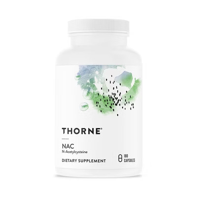 THORNE - NAC - N-Acetylcysteine - 500mg - Supports Respiratory Health and Immune Function*; Promotes Liver and Kidney Detox - 180 Capsules | Target