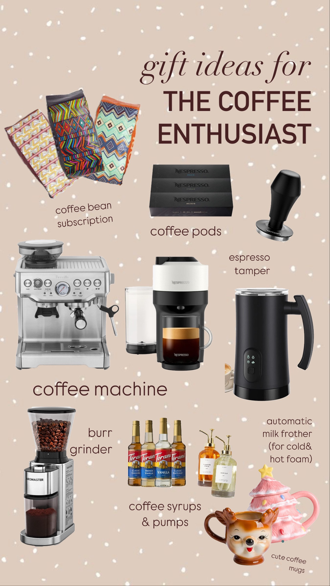 Gift Guide- for the coffee enthusiast
with all the sales going on right now I thought I would curate a few gift guides to help you find the perfect gift for your loved ones this holiday season 🎄🎅🏼❤️ this one is for the coffee lovers in your life! we have coffee bean subscriptions, coffee pods, coffee makers, milk frothers and more! get this items or use them as inspiration 😊 happy shopping!

#LTKHoliday #LTKSeasonal #LTKGiftGuide