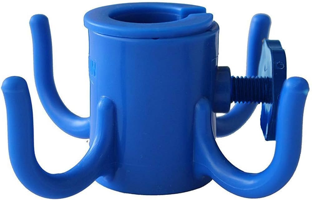 AMMSUN Beach Umbrella Hanging Hook 4-prongs Plastic Blue | Amazon (US)
