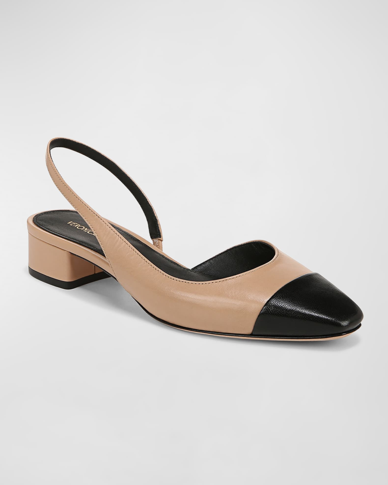 Cecile Leather Slingback Ballerina Flats | Neiman Marcus