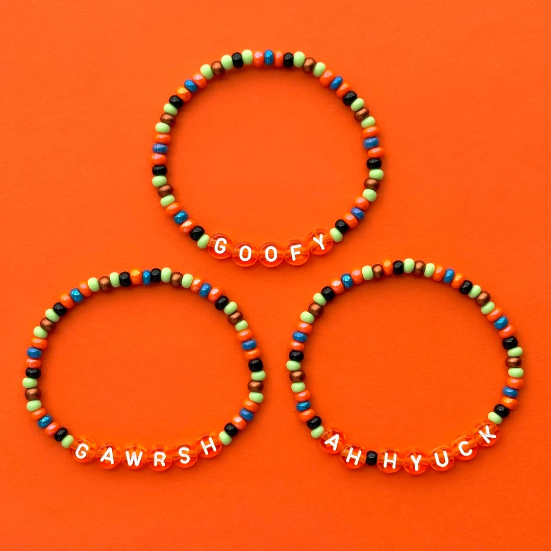 Goofy Bracelets, Stacking Stretch Beaded Bracelets, Goofy Jewelry - Etsy | Etsy (US)