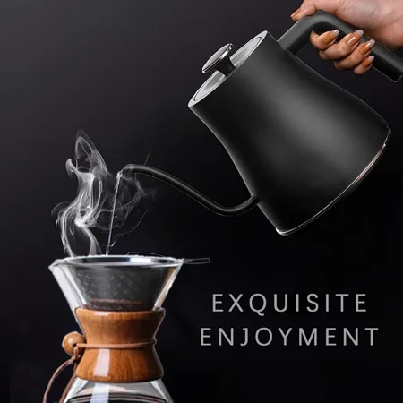Electric Gooseneck Kettle Ultra Fast Boiling Hot Water Kettle 100% Stainless Steel For Pour-over Cof | Walmart (US)
