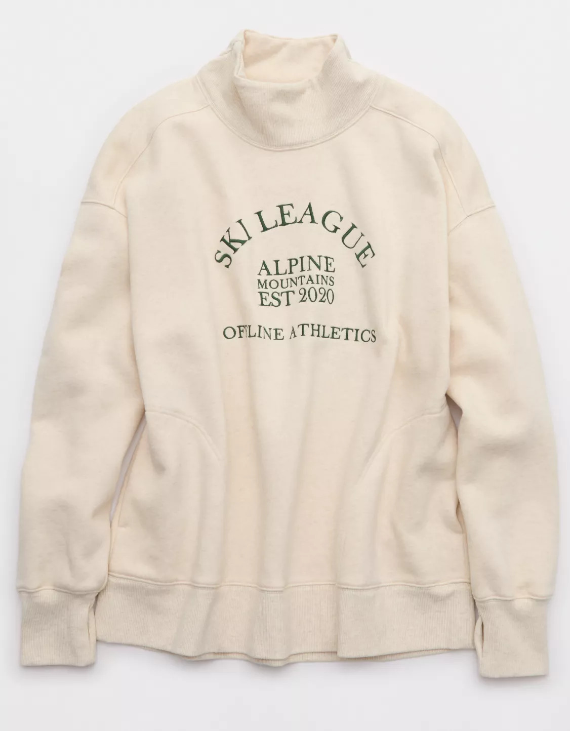 OFFLINE By Aerie Cloud Fleece Oversized Mockneck Sweatshirt | Aerie