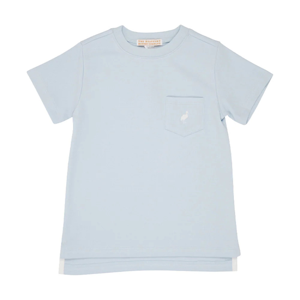 Carter Crewneck - Buckhead Blue with Worth Avenue White Stork | The Beaufort Bonnet Company