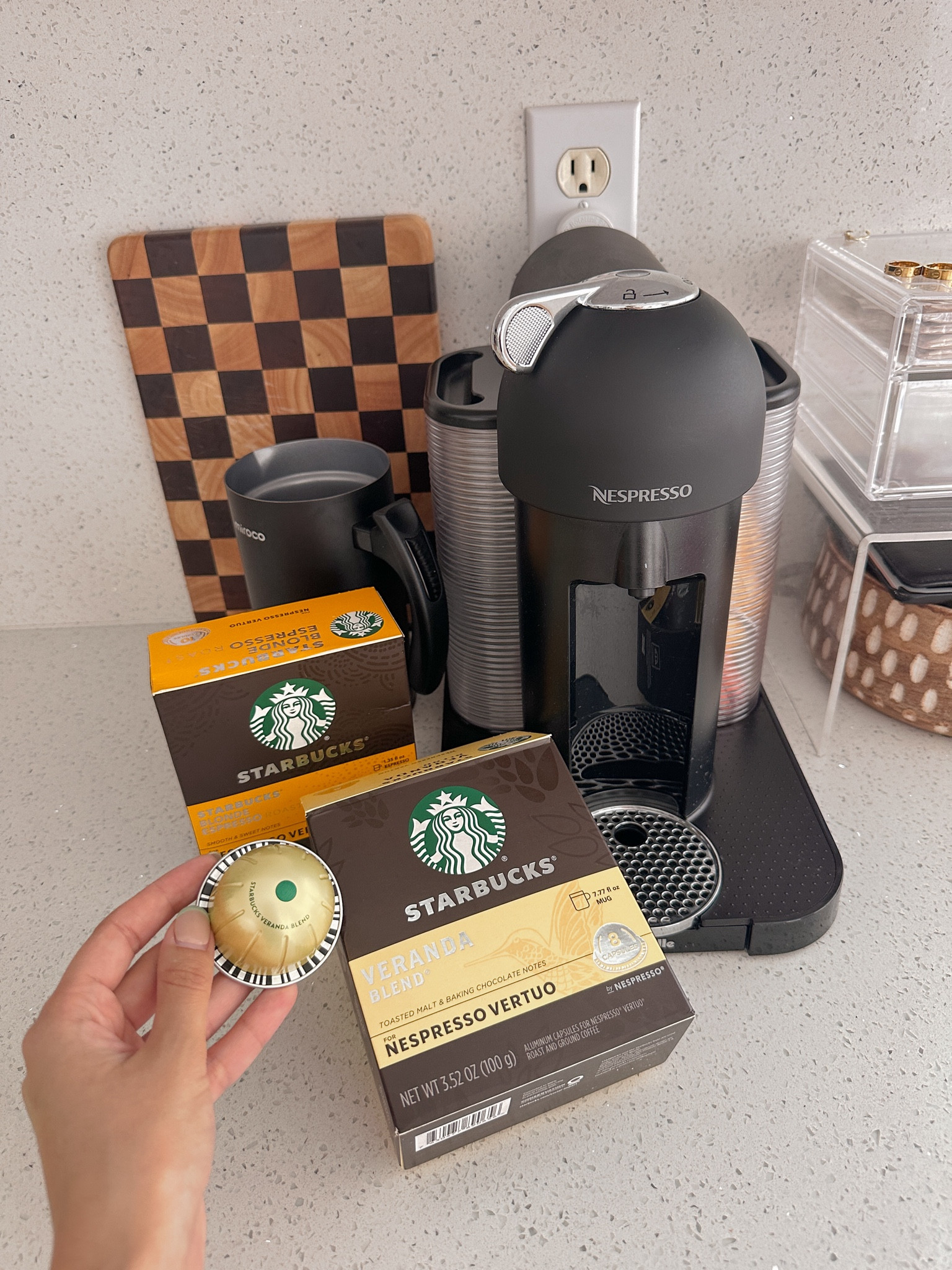 coffee station + fave Starbucks Nespresso pods flavours ☕️ 

#LTKcoffee #LTKkitchen 

#LTKhome