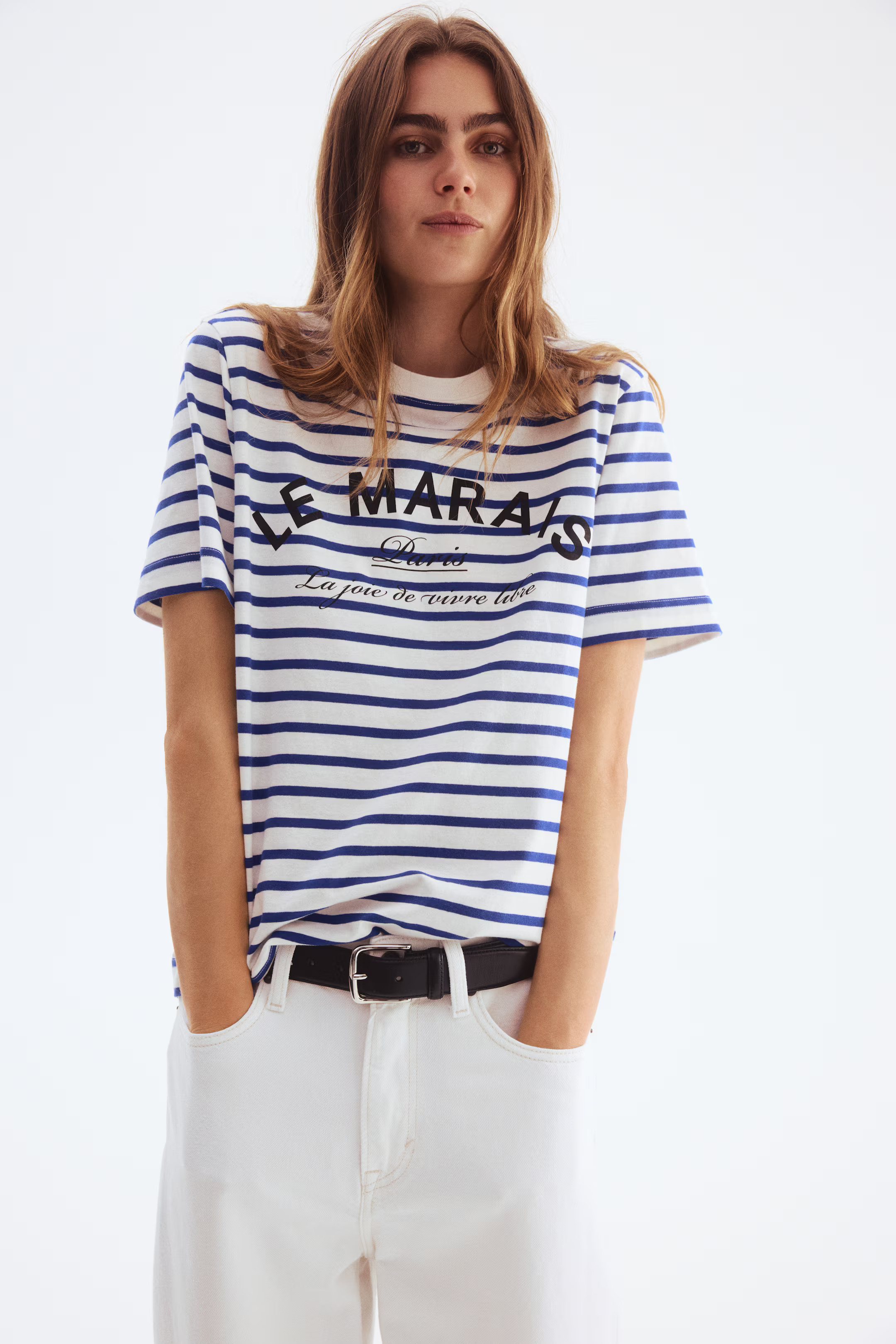 Printed T-shirt - White/Le Marais - Ladies | H&M GB | H&M (UK, MY, IN, SG, PH, TW, HK)