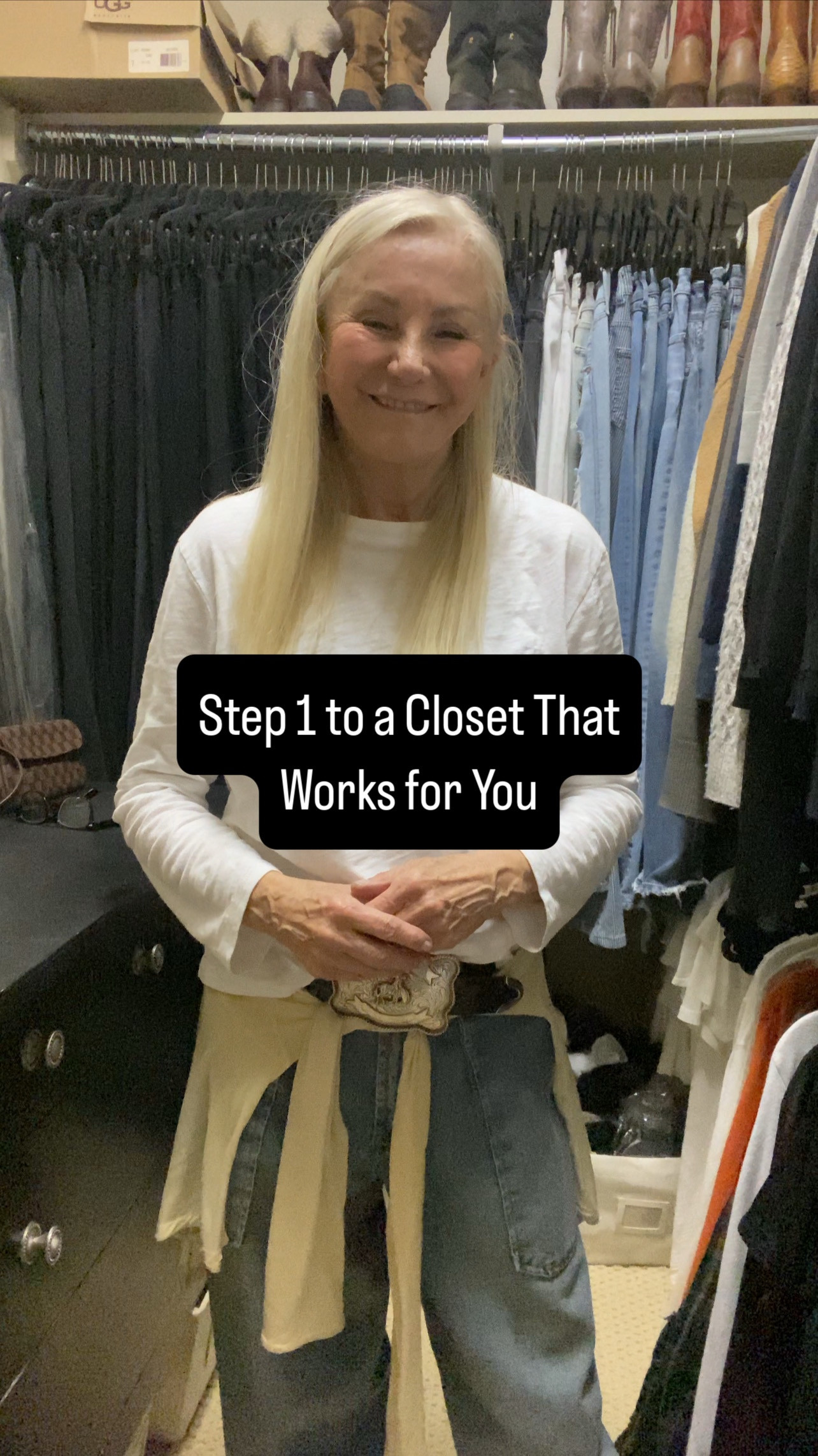 Organizing your closet starts with smart categories. I’m walking you through how I sort everything—so getting dressed is effortless, not overwhelming. Tap through for the tools I use to keep everything tidy and visible!

Categorizing suggestions:
• Pants (Dress Pants, Cotton & Casual Jeans)
• Shorts
• T-Shirts
• Tops
• Sweaters (pullovers)
• Third Pieces (Cardigans, Blazers & Casual
Jackets, Outerwear Jackets)
• Dresses (Work, Evening, Casual)
• Skirts
• Belts (These can go on a belt hanger or in a bin.)
• Shoes (Sandals, Flats, Pumps, Booties)
• Tall Boots (These can go on a high shelf if that works for you or in their boxes for easy access.)
• Sweats & Scarves (I keep these folded in bins.)

#LTKstyletip #LTKhome #ClosetGoals #ClosetEdit #WardrobeSimplified #LTKFinds #ClosetMakeover



#LTKHome #LTKStyleTip