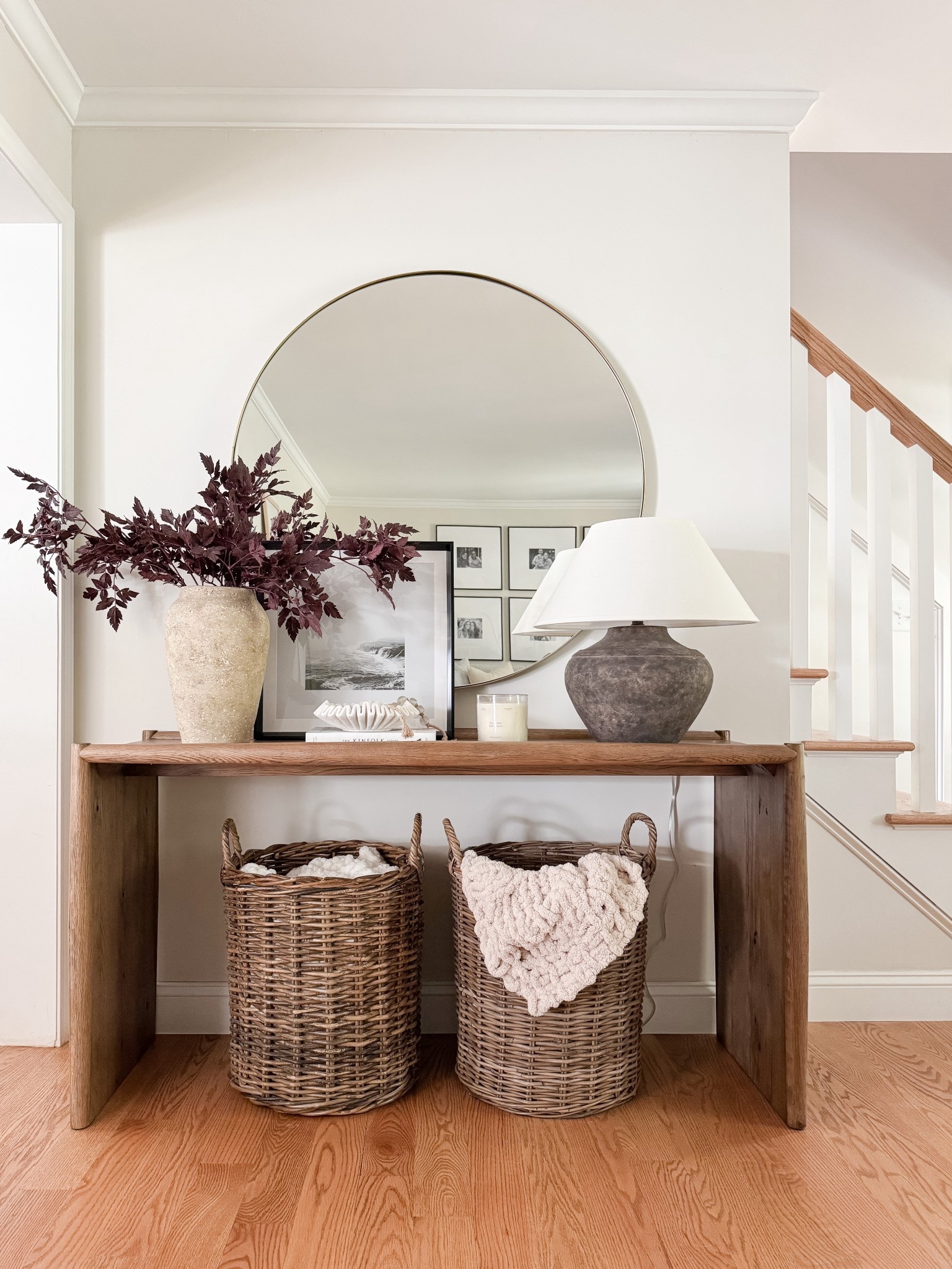 Wayfair Console Table

dark wood console table, rustic console table, dark gray table lamp, amazon home, wayfair home, circle mirror, entryway inspo, blue stripe ottoman, sherri calnan home 

#LTKStyleTip #LTKHome #LTKFindsUnder50