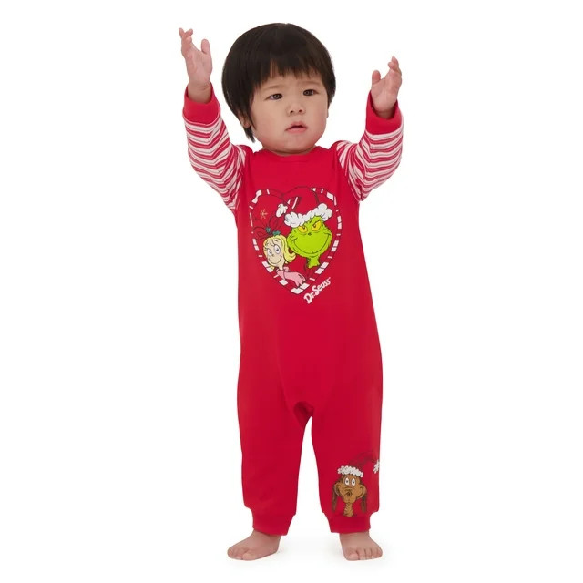 Dr.Seuss Baby Boy Grinch Printed Coverall, Sizes 0-24 Months | Walmart (US)