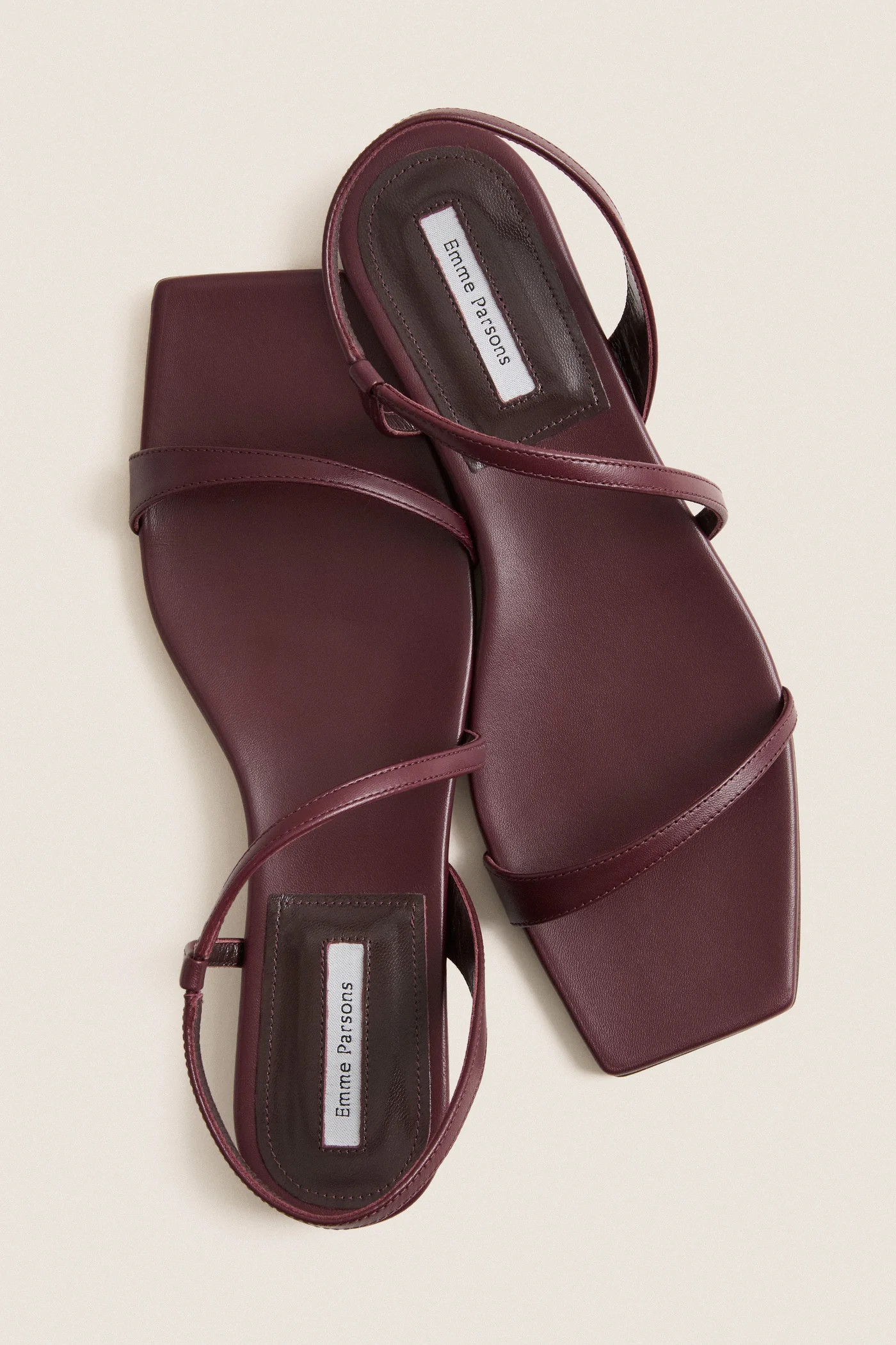 Bordeaux Kidskin Delice Sandals | Tuckernuck (US)