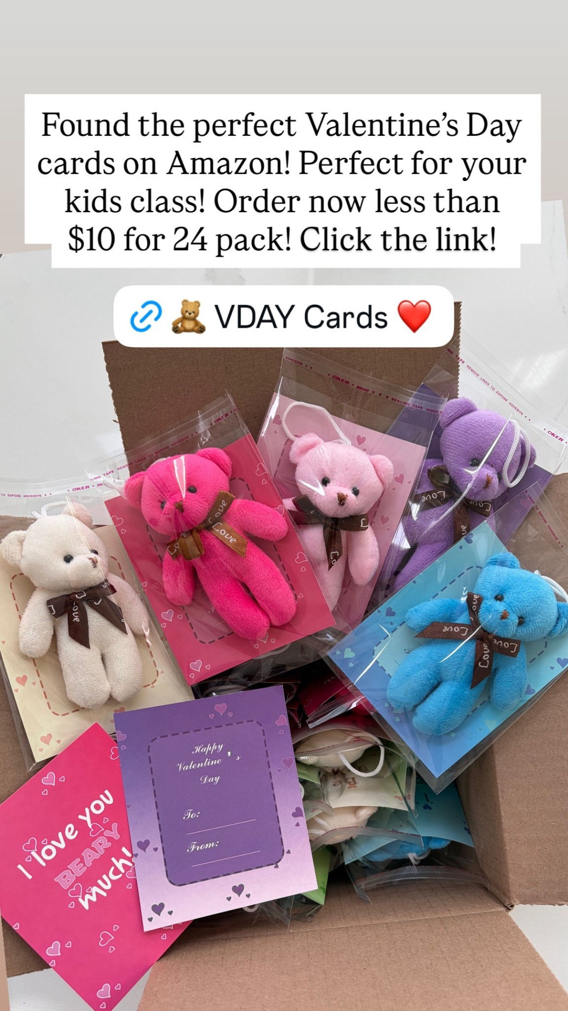 The perfect Valentine’s Day cards for your kids class! Order today before the sale ends!

#valentinesdaycards #kidsclass #kidsvalentines

#LTKSaleAlert #LTKKids #LTKValentine