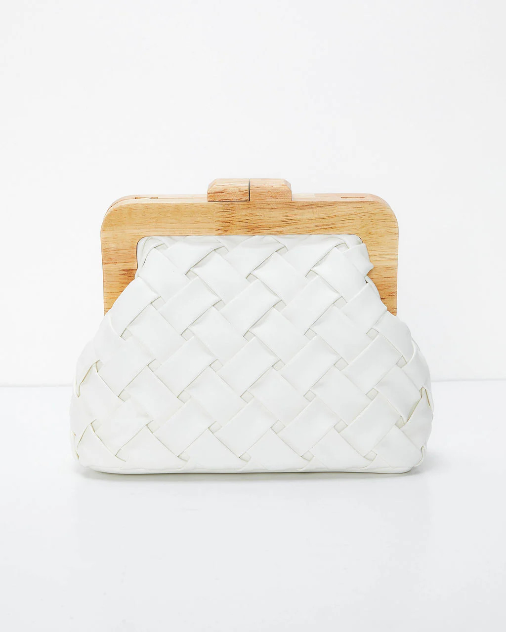 Callie Woven Faux Leather Clutch | VICI