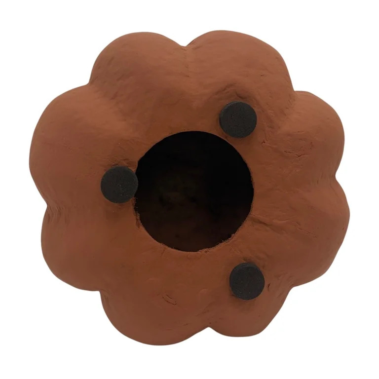 Paper Mache Jack-o'-Lantern Decoration, Brown, 8.25", Halloween by Way To Celebrate | Walmart (US)