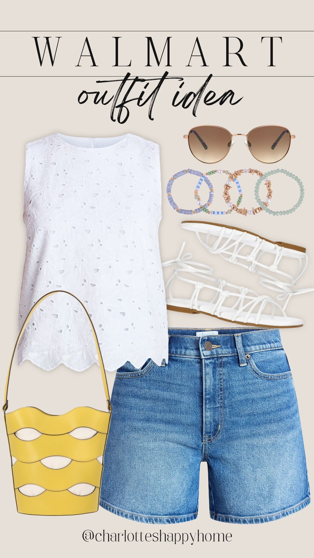 Elevated casual summer style from Walmart!

#walmartfinds

Walmart finds. Walmart fashion. Walmart new arrivals. Walmart designer inspired bucket bag. Walmart denim shorts. Walmart lace up sandals. Walmart white eyelet shell tank top.

#LTKootd #LTKSeasonal #LTKgrwm