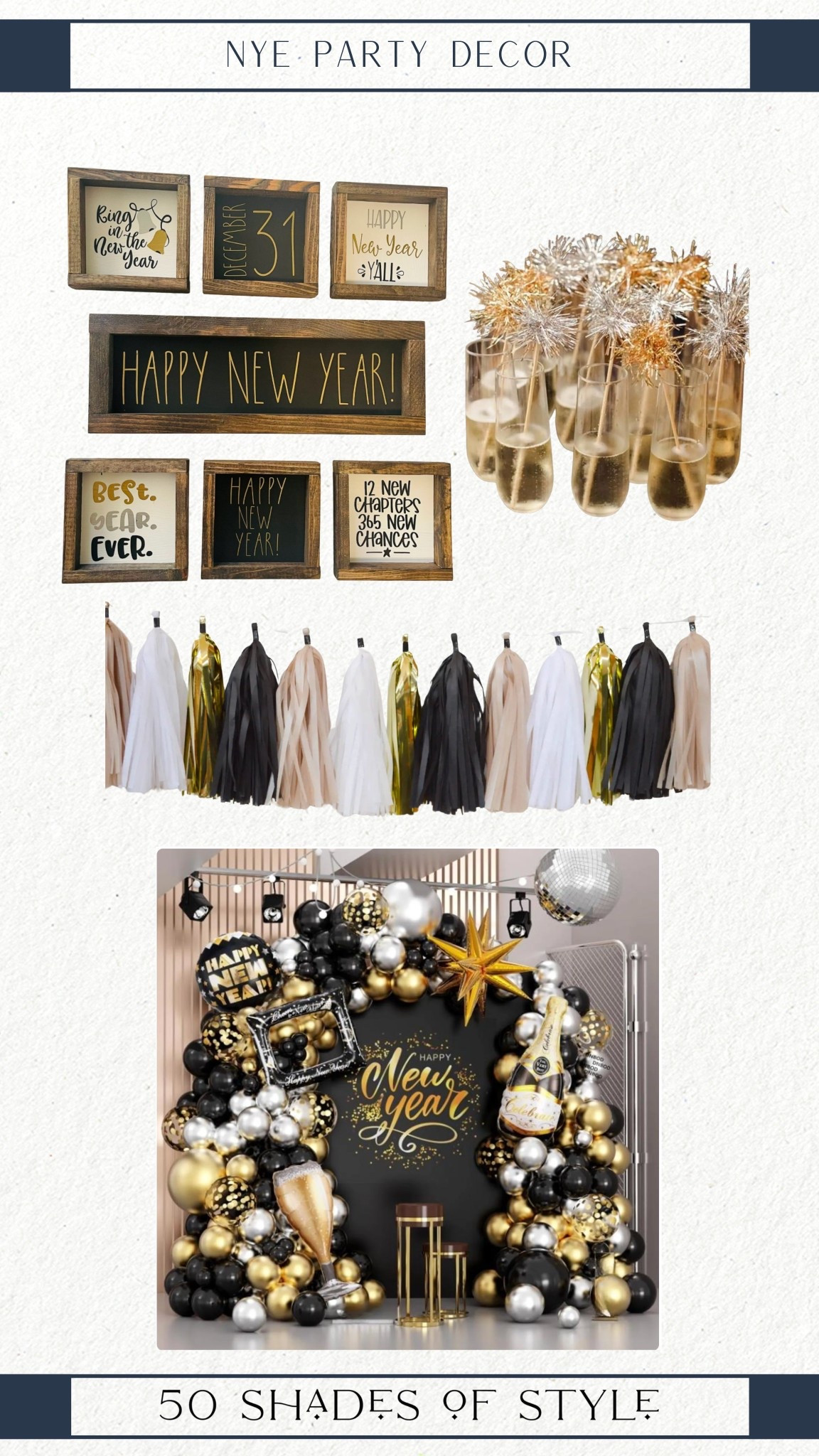 nye party decor, new year’s party decor 

#LTKHoliday #LTKSeasonal #LTKHome
