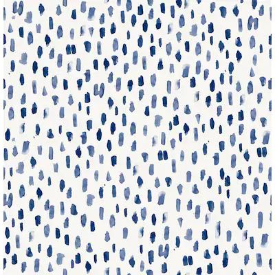 Scott Living 30.75-sq ft Blue Vinyl Geometric Self-adhesive Peel and Stick Wallpaper | Lowe's