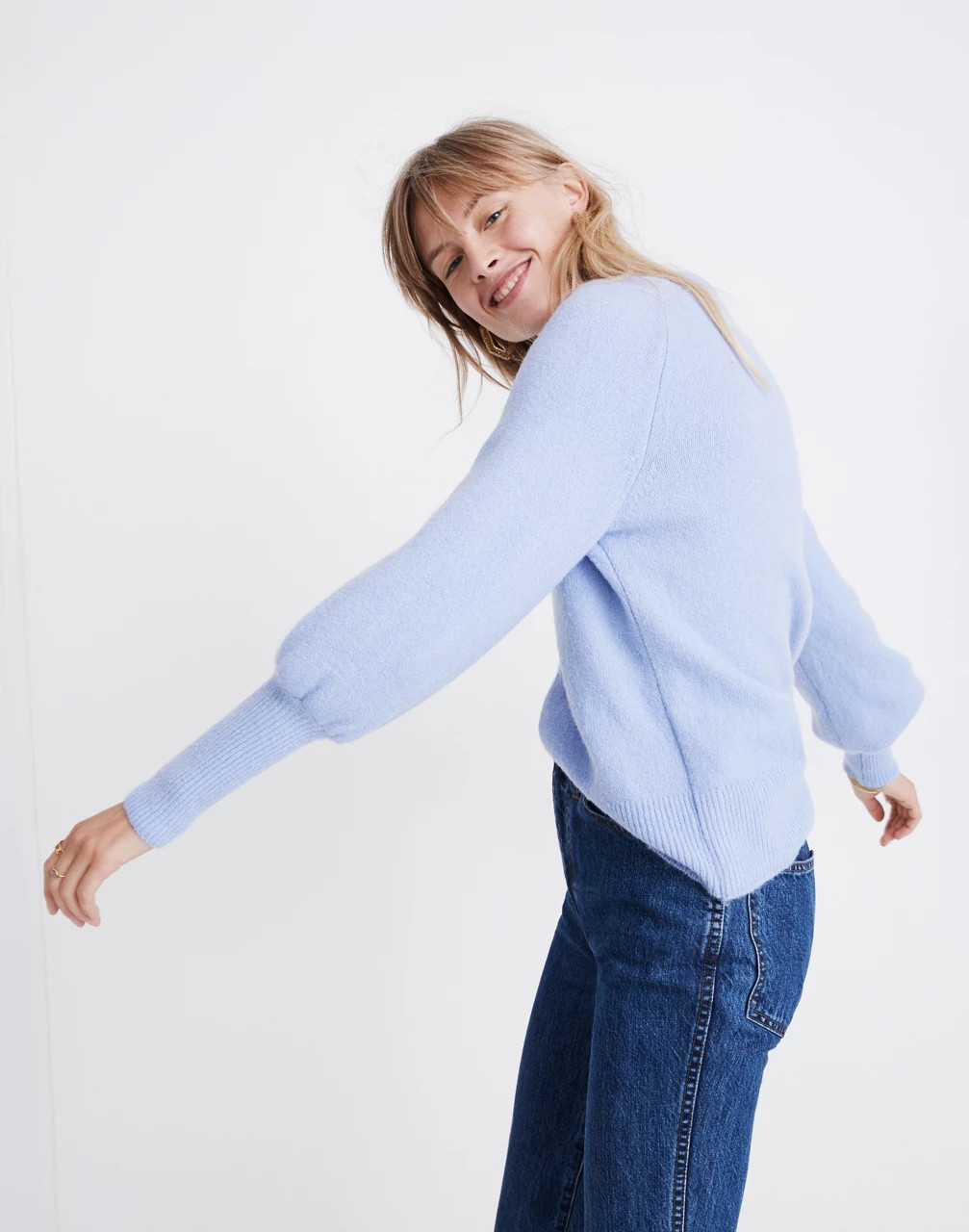 Dashwood V-Neck Sweater in Coziest Yarn | Madewell