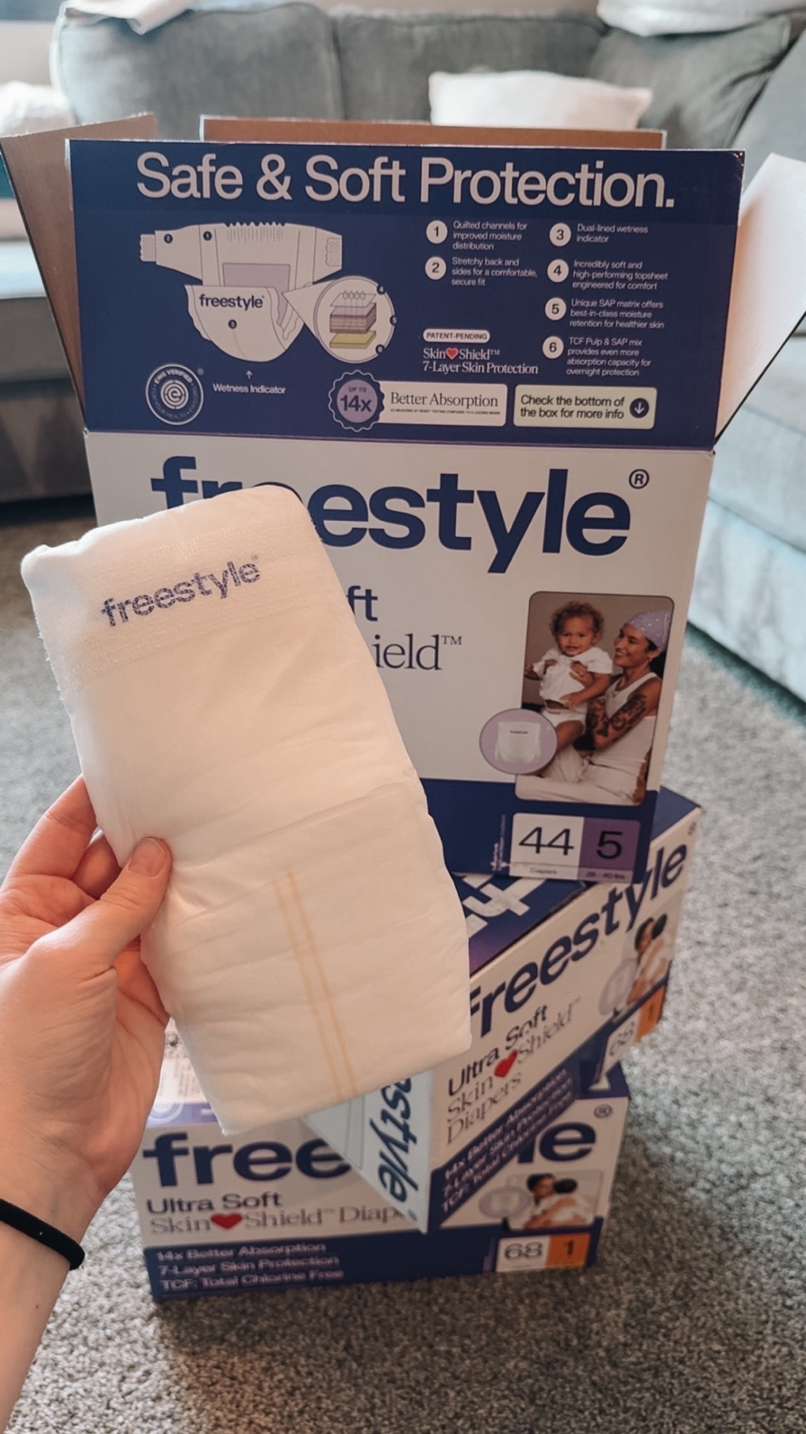 Excited for mail day? Me too!! This will be your favorite non toxic diaper😍 super soft, total chlorine free & made of cotton! An absolute dream! 

#freestyle #diaper

#LTKKids #LTKmomlife #LTKBaby