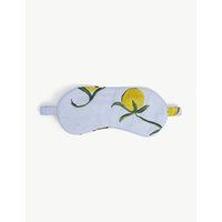 Lemon-print cotton eye mask | Selfridges