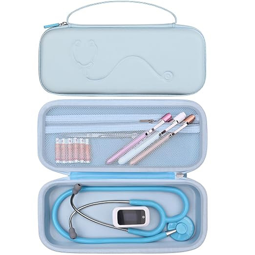 Hard Stethoscope Case for 3M Littmann Classic III, Lightweight II S.E, MDF Acoustica Stethoscope,... | Amazon (US)