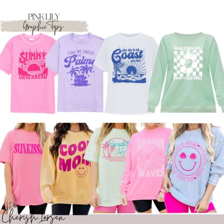 Super cute graphic Tee’s and sweatshirts for Spring from Pink Lily! 

#LTKFind #LTKunder100 #LTKunder50