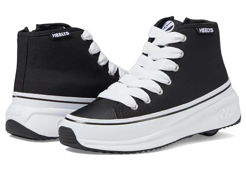 HEELYS Girls Veloz Chi (Little Big Kid/Adult) Wheeled Heel Shoe, Black/White, 5 | Amazon (US)