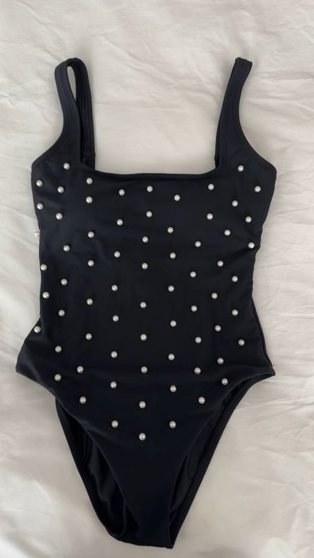Obsessed with this pearl detailed one piece swim! So chic & it has such a pretty fit with good back side coverage too. Linking the two piece version as well as the coverup skirt I plan to wear it with! 

#LTKstyletip #LTKswim #LTKover40