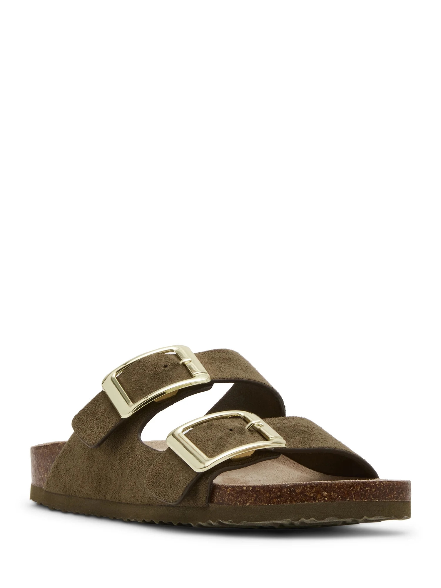 Madden Girl Women's Bodie Two Strap Buckle Footbed Sandals | Walmart (US)