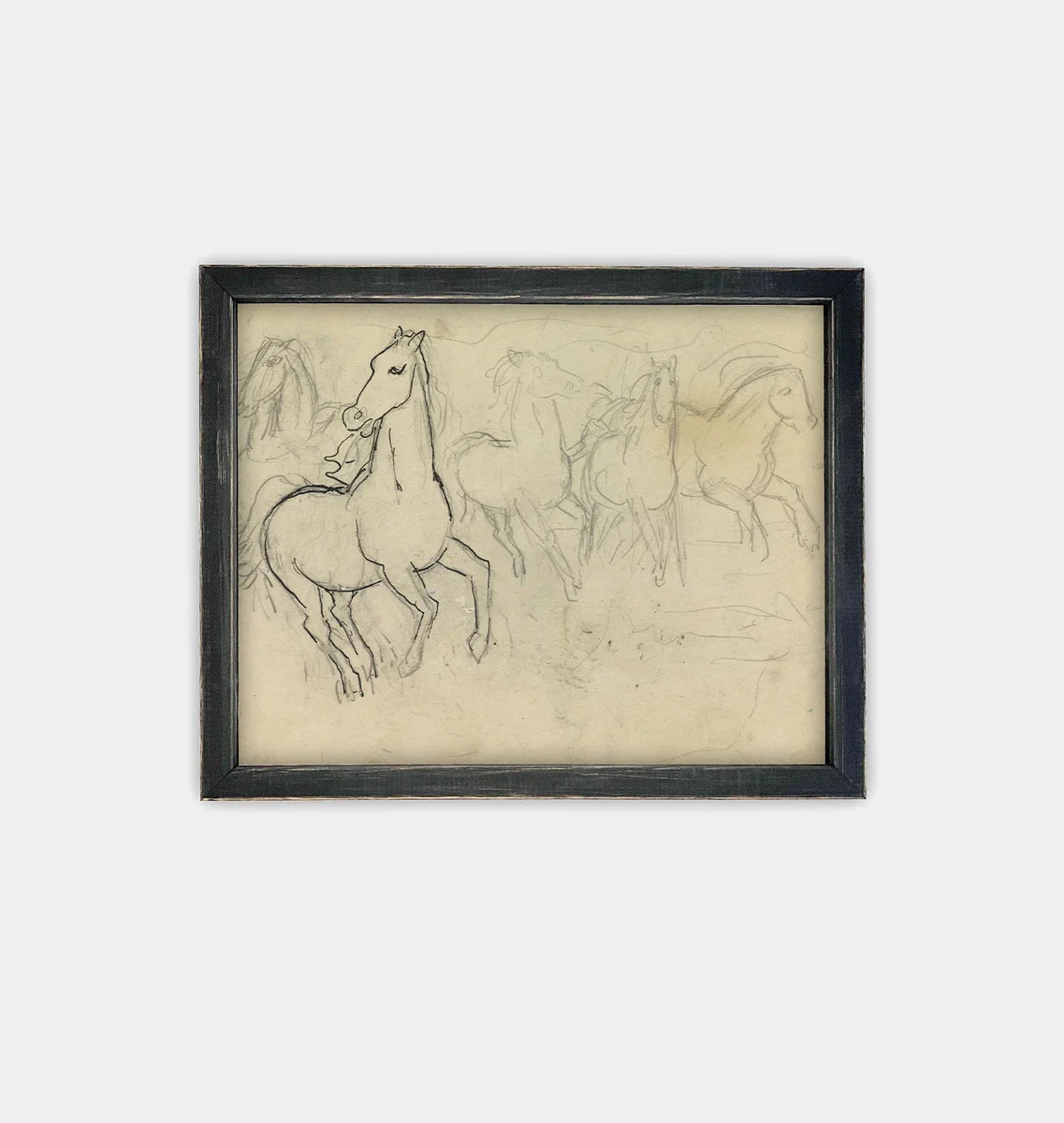 Sketched Horses Framed Print | Shoppe Amber Interiors | Amber Interiors