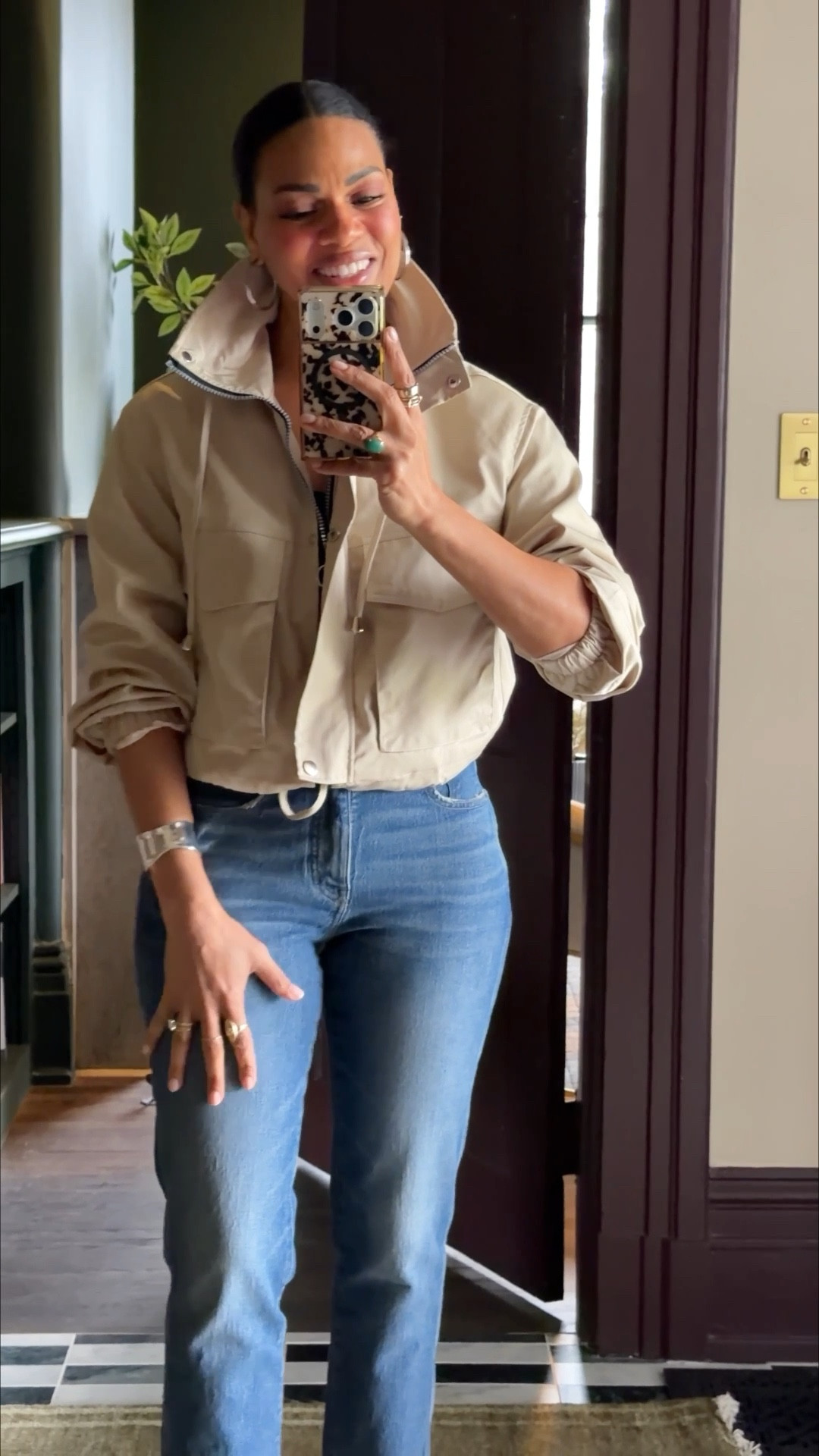 If you’re looking for a cropped spring jacket this one will scratch that itch! Went tts, it’s very cropped with a drawstring to cinch at the waist. Might get one size bigger for a little oversized look.



#LTKootd #LTKSaleAlert #LTKSeasonal