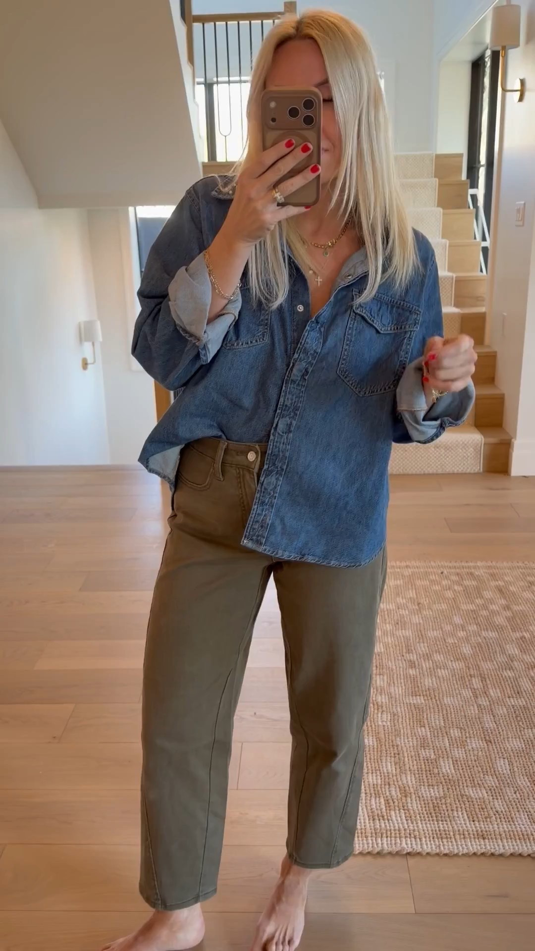 Walmart OOTD! Pants restocked in green and dark wash!

#LTKootd #LTKFindsUnder50 #LTKgrwm