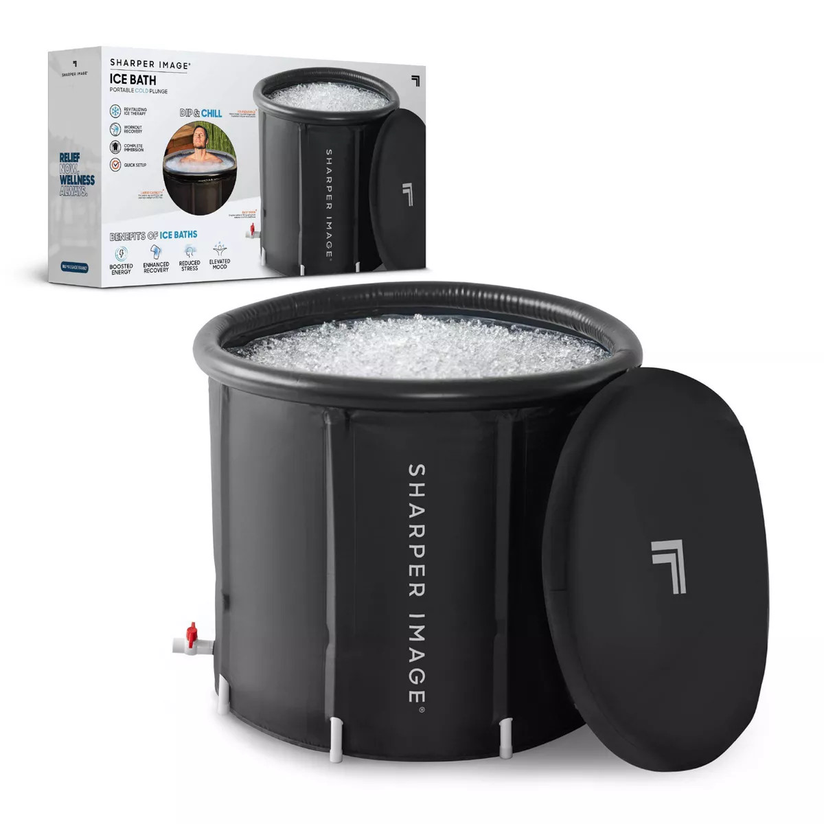 Sharper Image Portable Ice Bath 31.5"x29.5" Oval Plunge Pool | Target