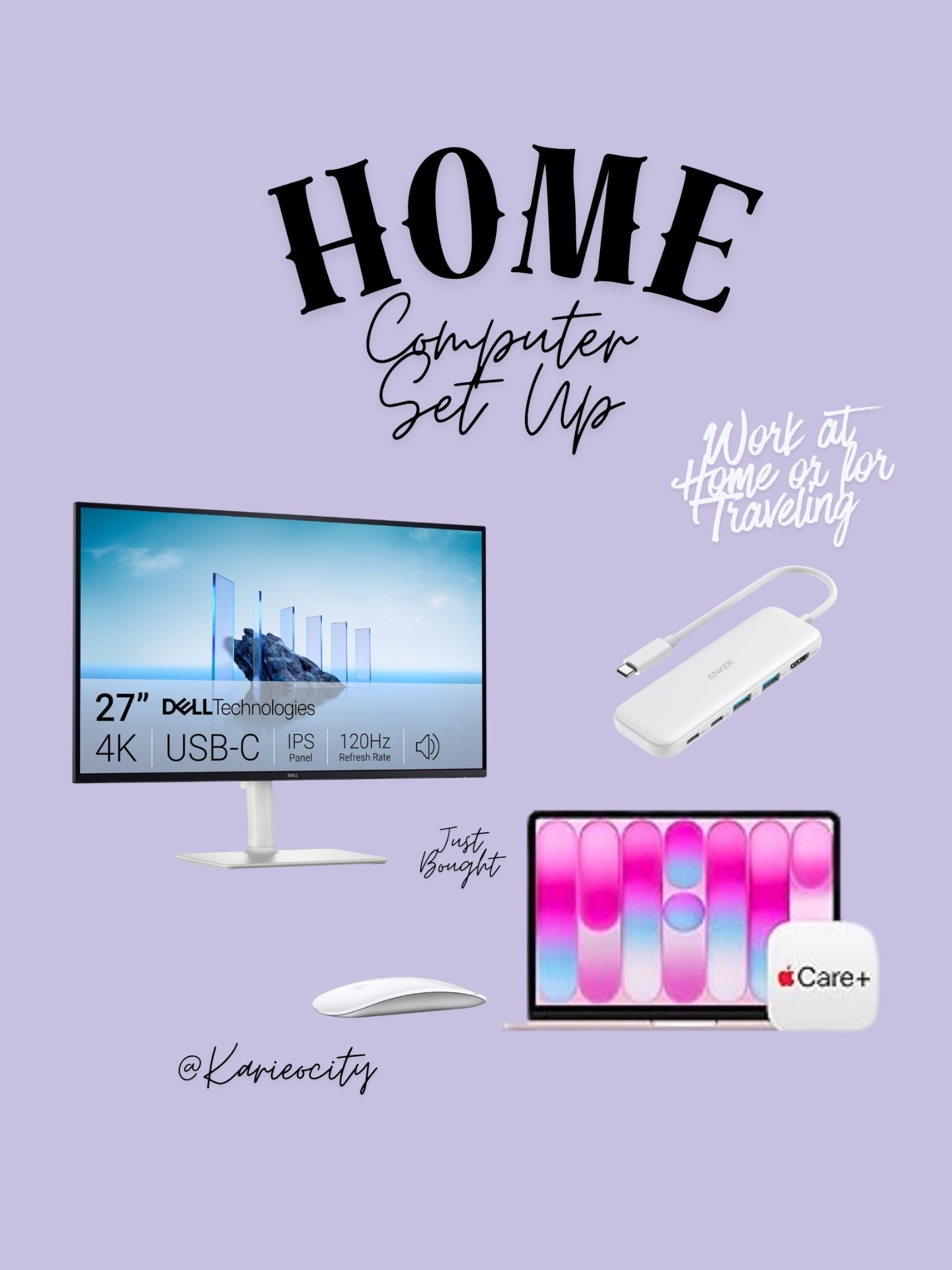 Home Computer Set Up & Just bought🤍

Work from Home// work while traveling// Home computer// Amazon 

#LTKmomlife #LTKTravel #LTKHome