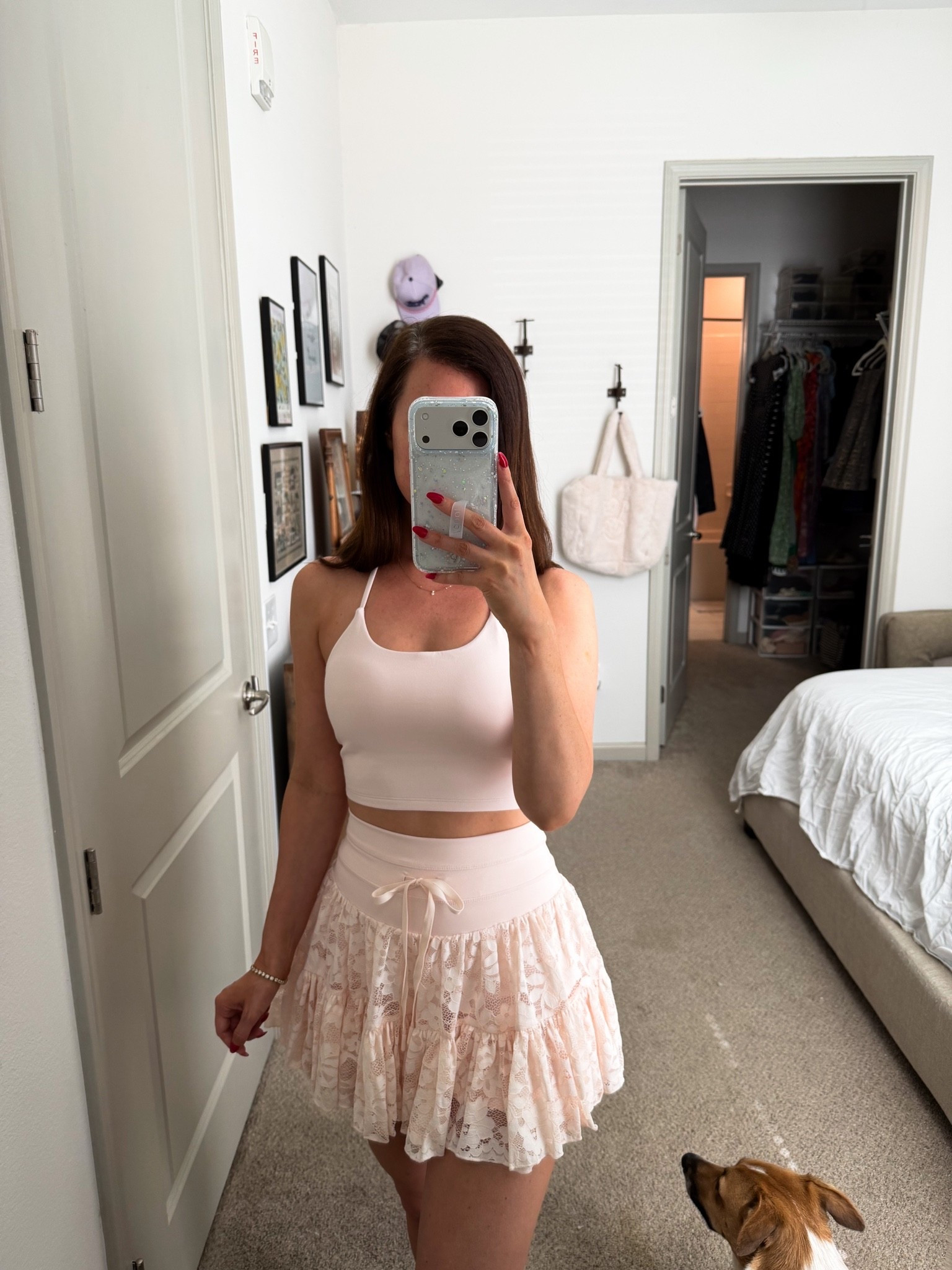 Pop flex active // active wear // tennis skirt // baby pink set // matching set // pickleball // travel // sports bra // skirt // skort

#LTKTravel #LTKActive #LTKgrwm