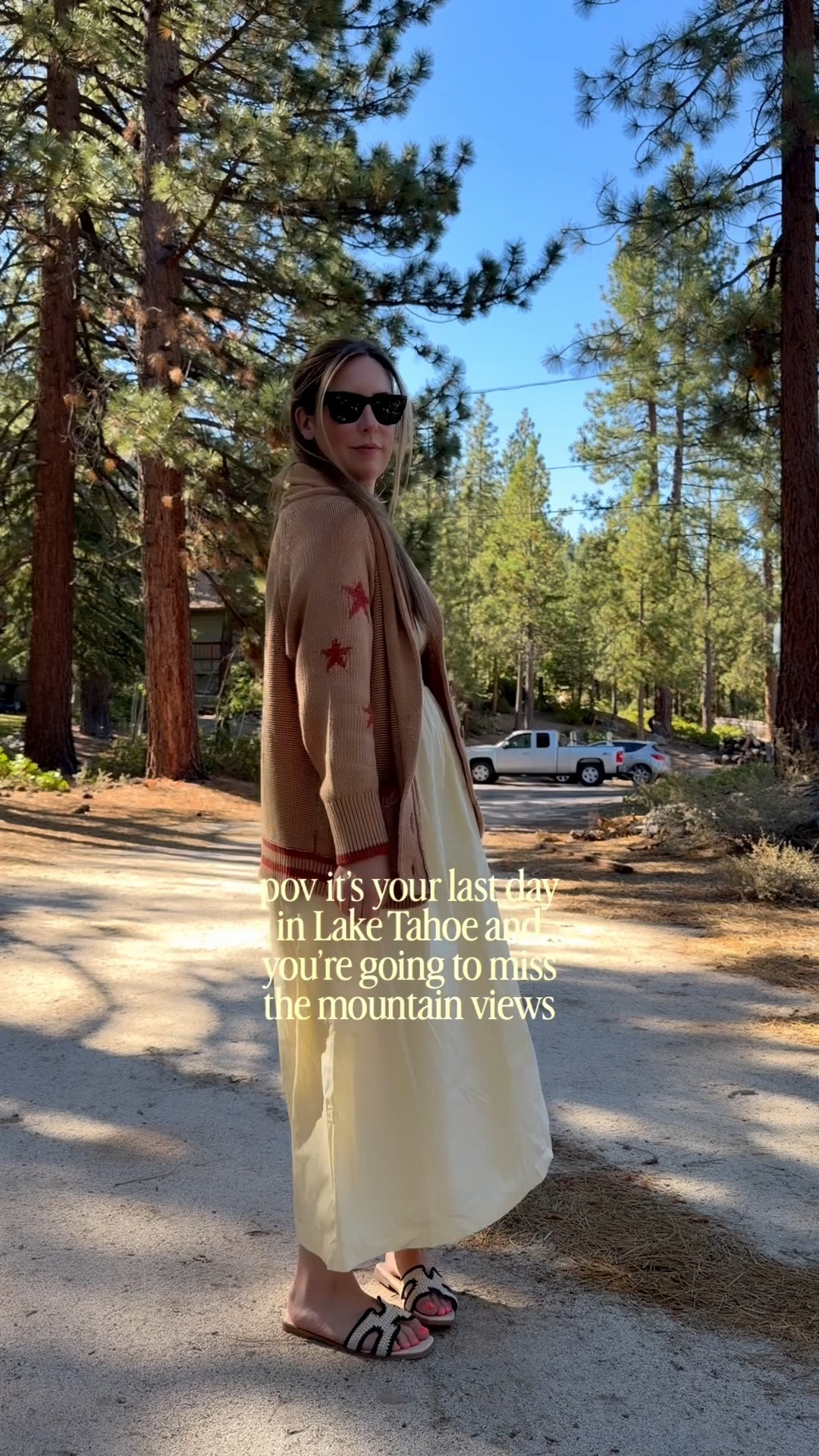 Wearing the perfect summer to fall dress for brunch and shopping in Lake Tahoe 🍂 @Quince @Anthropologie

#LTKootd #LTKSeasonal #LTKSaleAlert