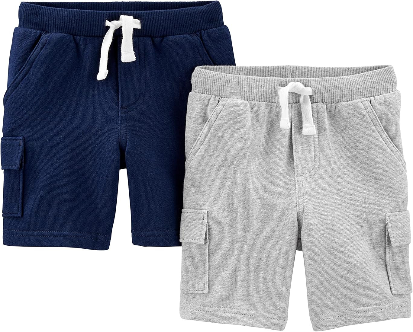 Simple Joys by Carter's Baby and Toddler Boys' Knit Cargo Shorts, Pack of 2 | Amazon (US)
