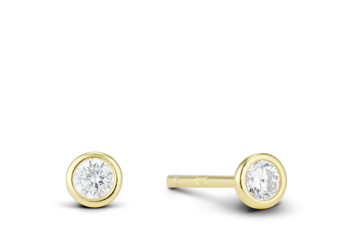 CZ GOLD STUD EARRING | EP JEWELS 