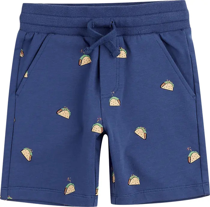 MILES THE LABEL Kids' Taco Print French Terry Shorts | Nordstrom | Nordstrom