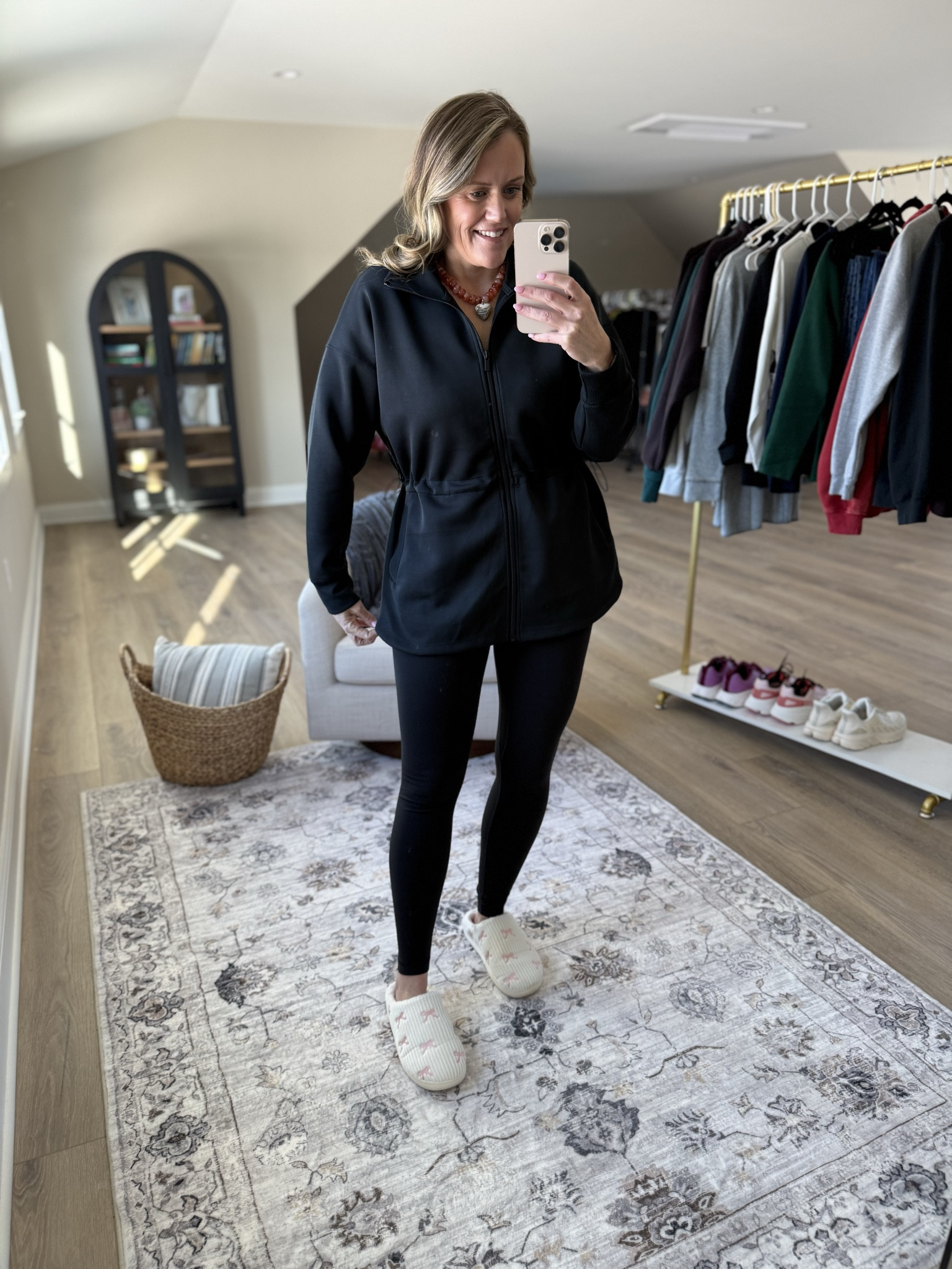 So impressed with this line! Fits TTS 

Valentine’s Day
Denim top
Leggings 
Zip up sweatshirt 
Boyfriend fit denim  
Graphic tee 
Slippers
Mom outfit 
OOTD 

#LTKootd #LTKdayinmylife #LTKmomlife