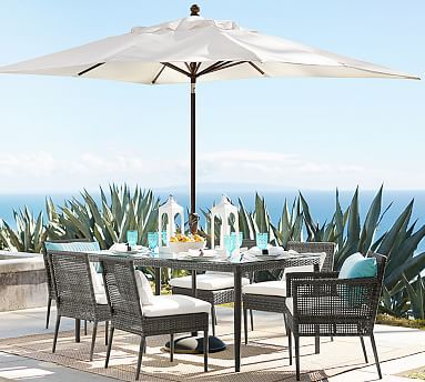 Cammeray All-Weather Wicker Patio Dining Table + Chair Dining Set | Pottery Barn (US)