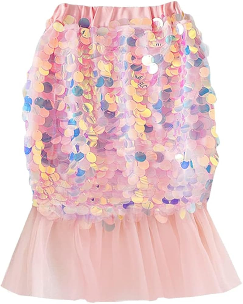 Toddler Baby Girls Mermaid Tail Tutu Sequins Dress Birthday Tulle Skirt Casual Beach Sundress Par... | Amazon (US)