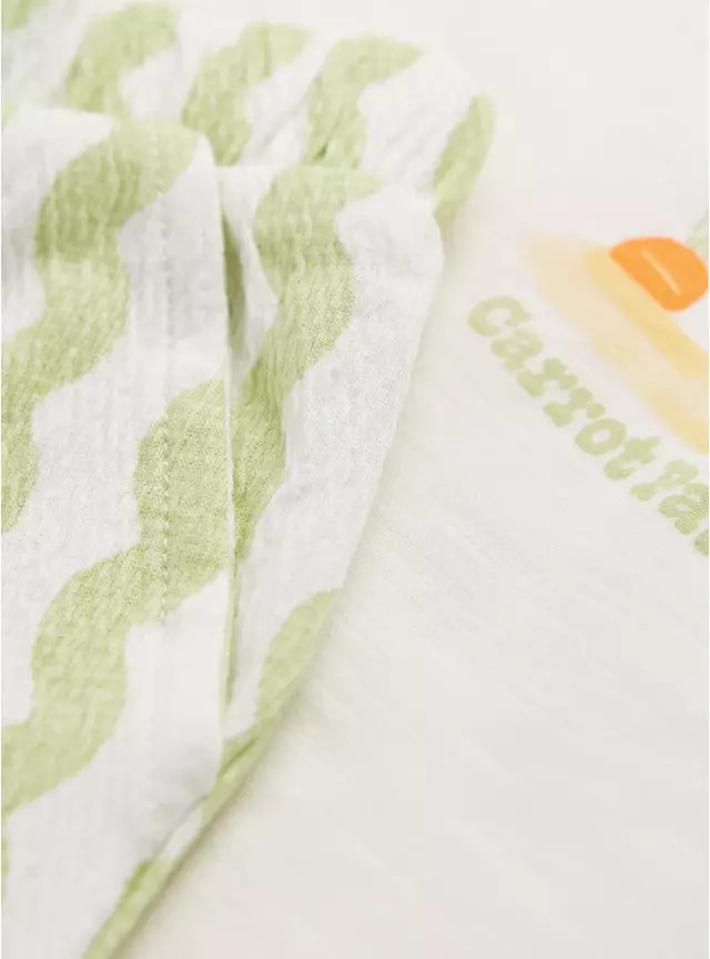 Green Easter Tee & Wiggle Stripe Trouser Set 12-18 months | Tu Clothing