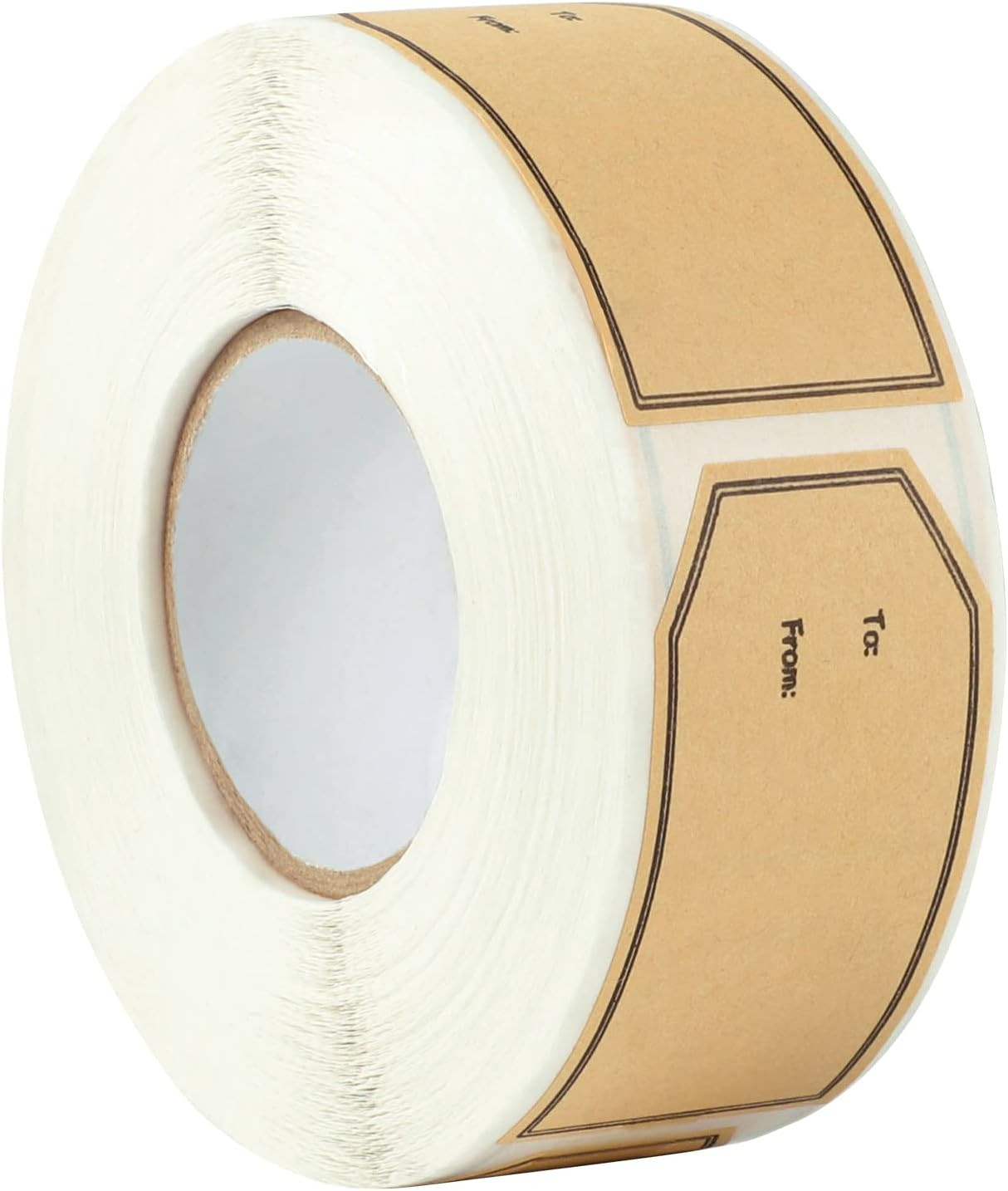 600 PCS Gift Tag Stickers, 1.18" x 2" Christmas Gift Stickers Brown Kraft to and from Gifts Label... | Amazon (US)