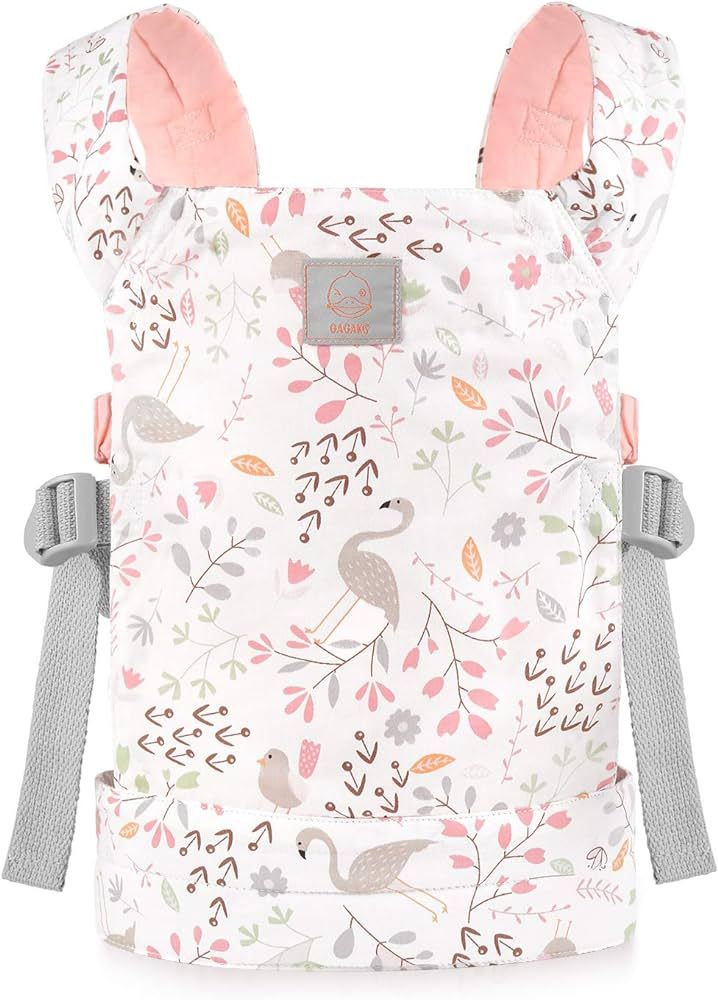 GAGAKU Baby Doll Carrier Soft Cotton Stuffed Toy Carrier Doll Accessories for Kids – Pink (Flam... | Amazon (US)