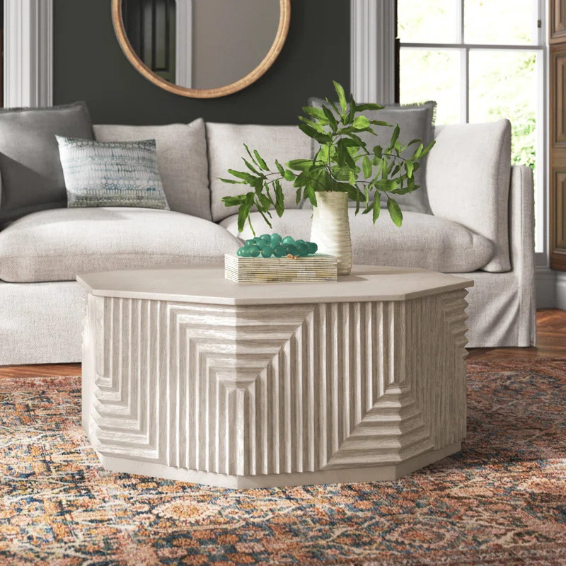 Keelah Solid Wood Block Coffee Table | Wayfair North America